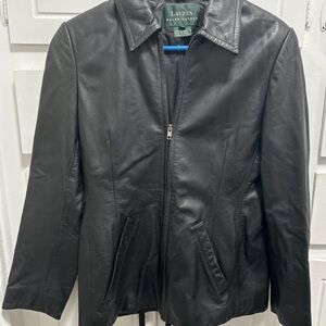 Ralph Lauren Black Leather Jacket